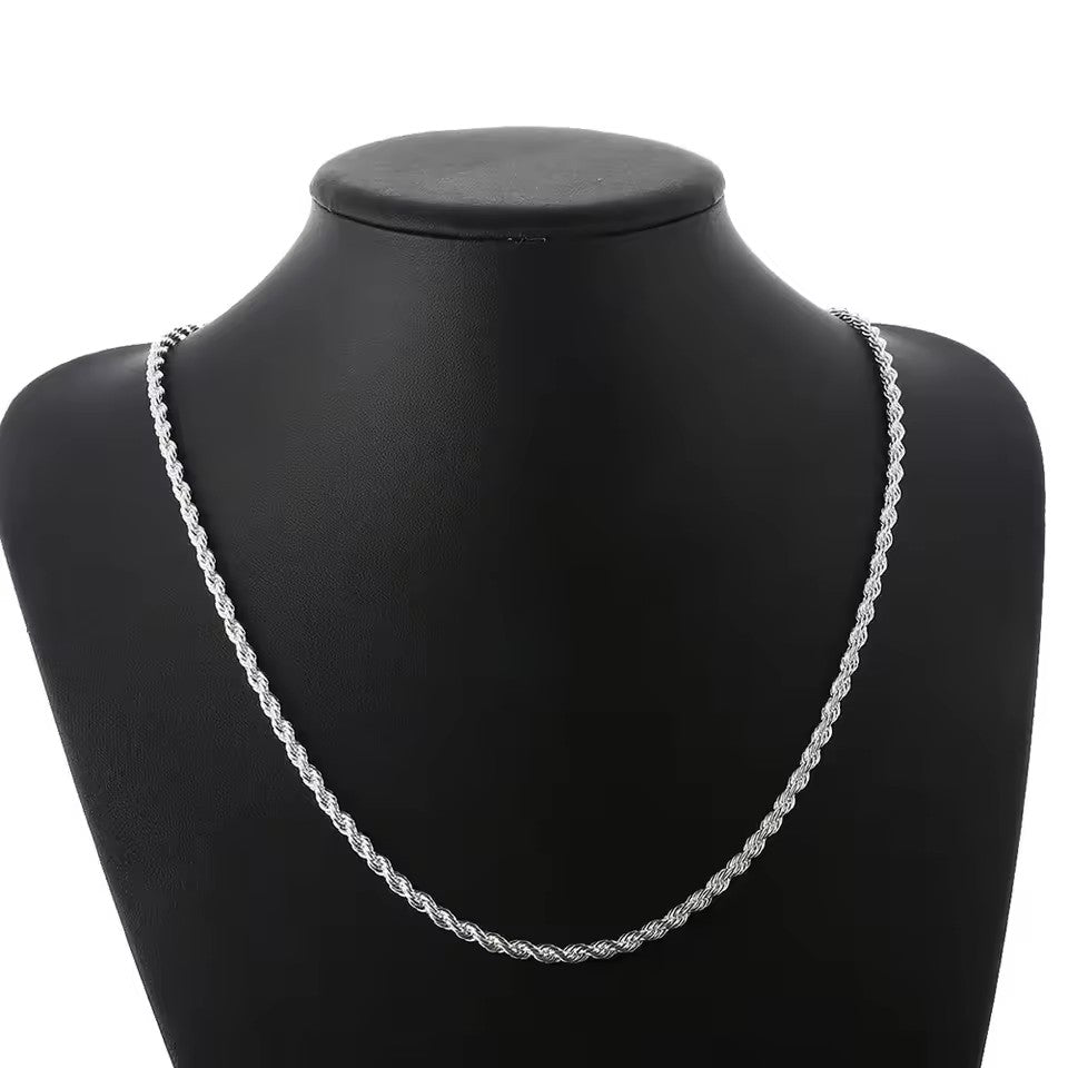 High Quality Fine 925 Sterling Silver Necklace
